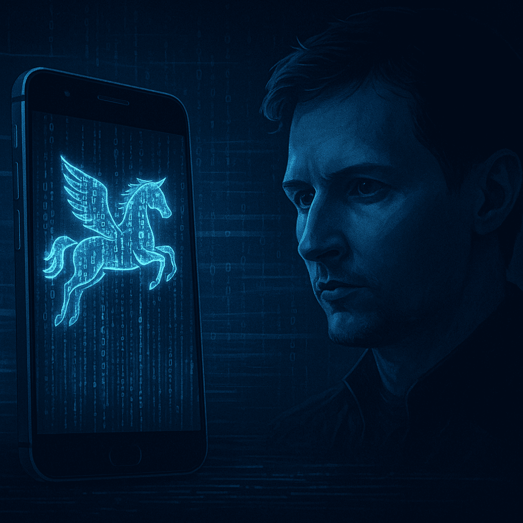 „Pavel Durov varar við Pegasus-njósnahugbúnaði í viðtali við Tucker Carlson“